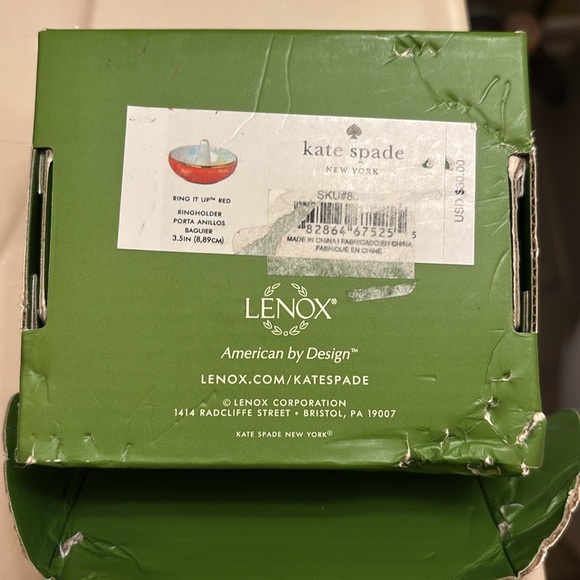 Kate spade Ring it up Red Lenox ring holder - Picture 6 of 6